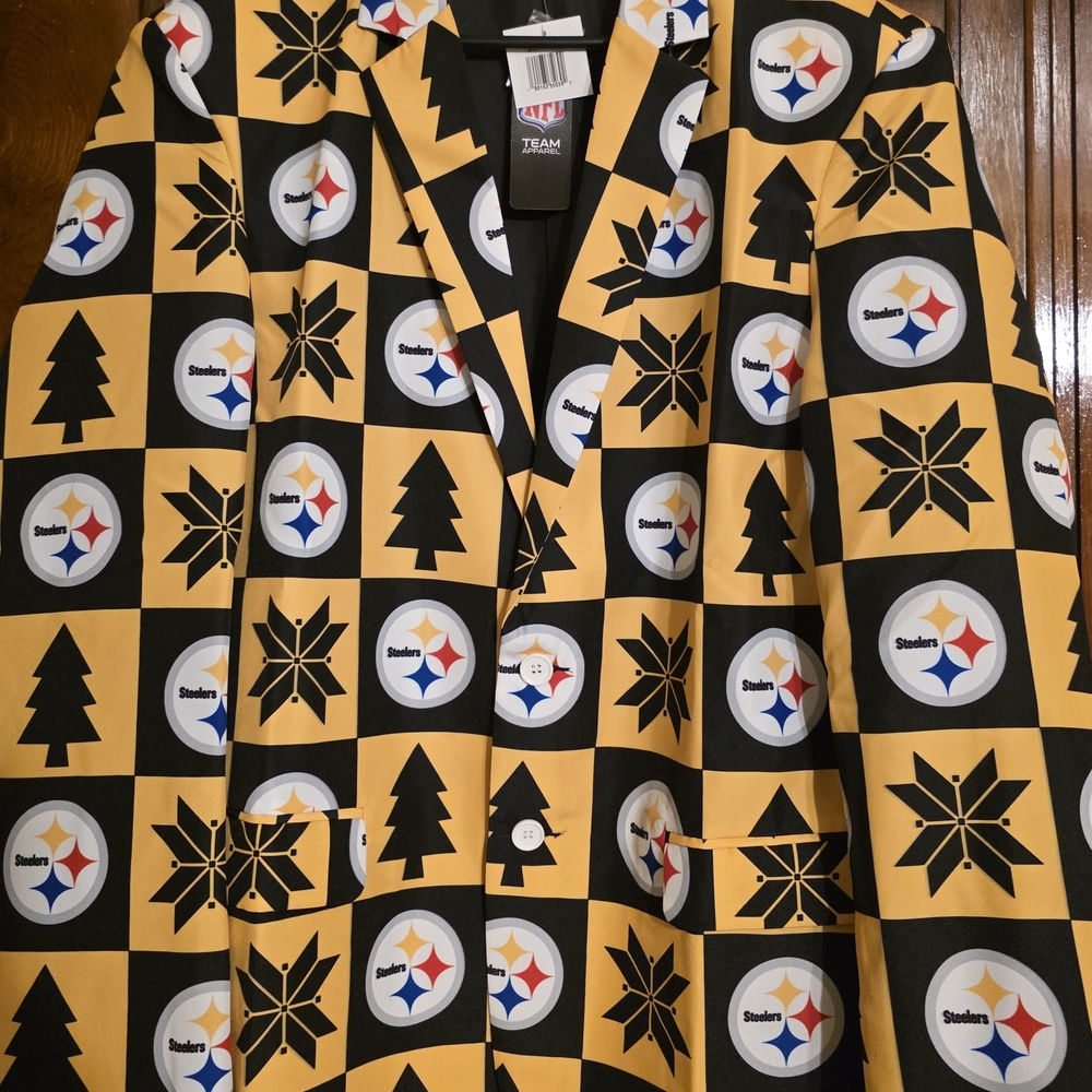 Steelers Themed Blazer in Black and Gold .Brandnew